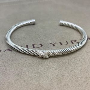NWOT David Yurman X Bracelet with Diamonds